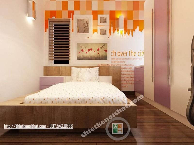 Giường ngủ chung cư hiện đại Giường ngủ chung cư hiện đại