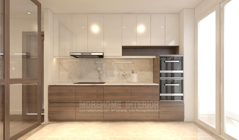 Sự đa dạng của chất liệu gỗ công nghiệp mang đến cho khách hàng nhiều sự lựa chọn hơn, mẫu tủ bếp hiện đại giá rẻ cũng có mức giá phù hợp với kinh tế của nhiều gia đình Việt Tủ bếp hiện đại, tủ bếp chữ u, tủ bếp chữ i, tủ bếp chữ l