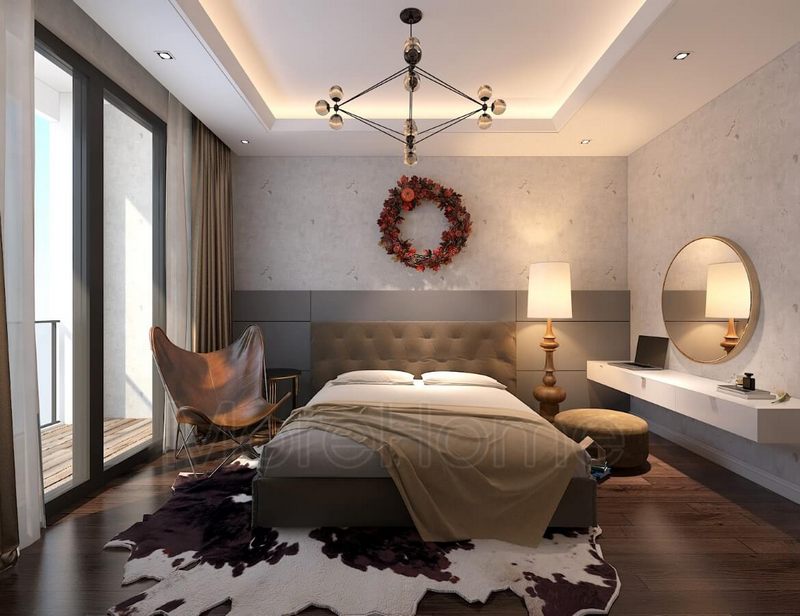 Cải thiện yếu tố ánh sáng cho phòng ngủ khi gia chủ lựa chọn cửa trượt kính cường lực giúp hài hòa được không gian ánh sáng trong phòng